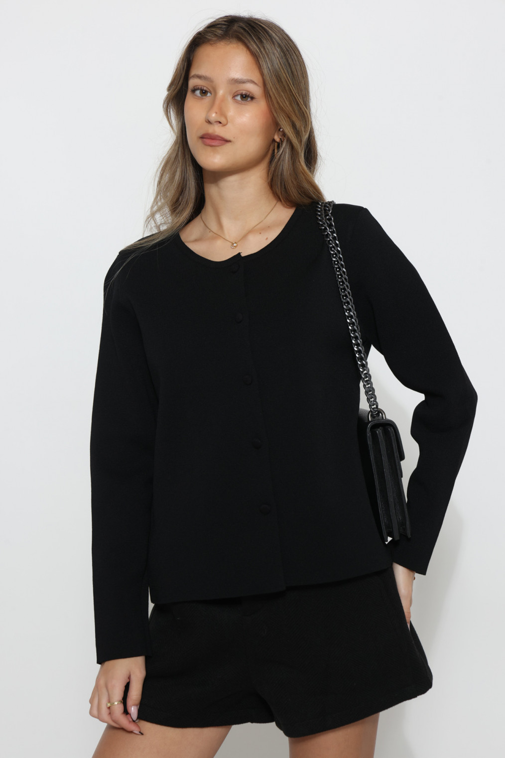 קרדיגן כפתורים סריג