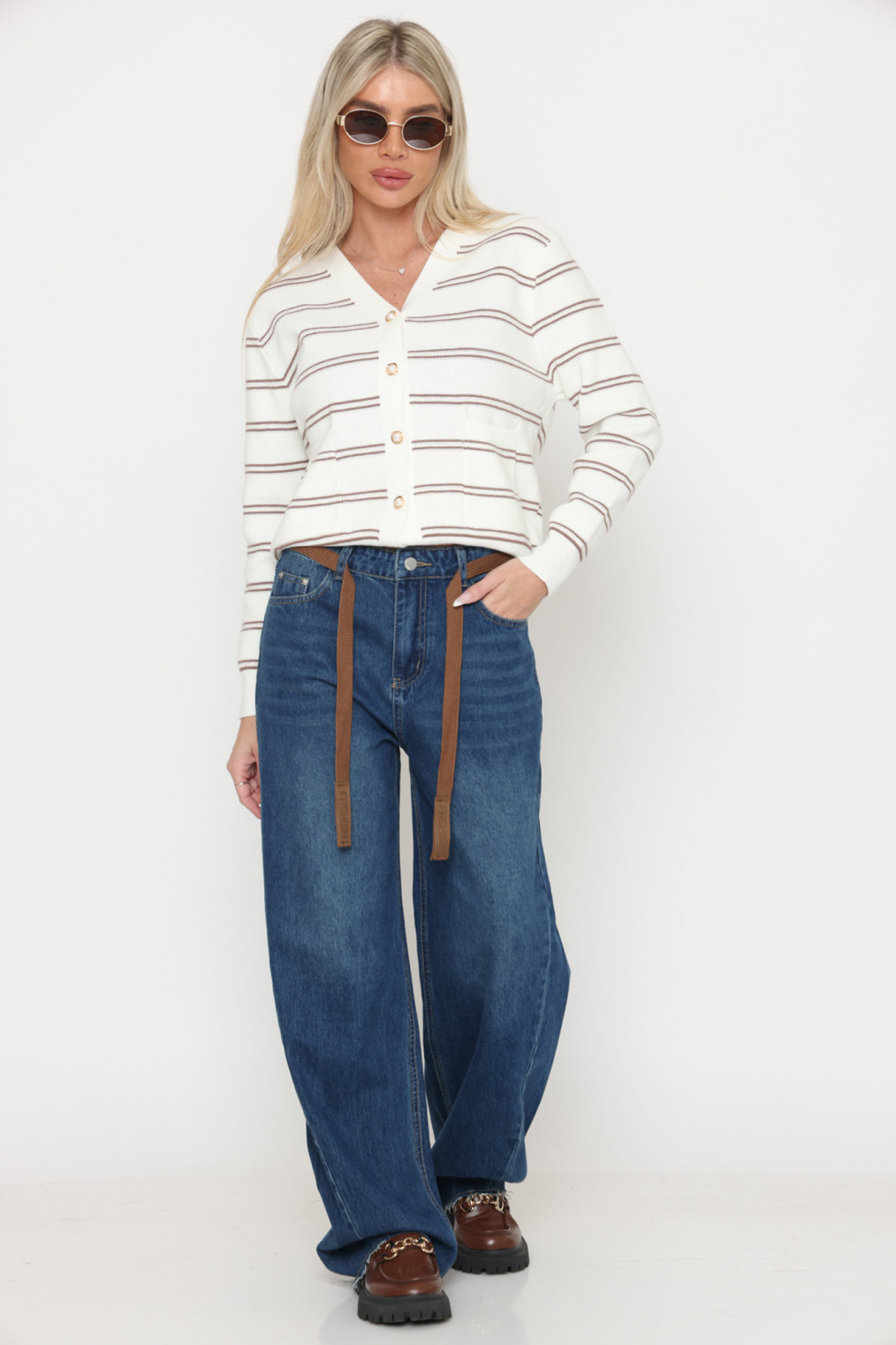 מכנס ג`ינס רחב