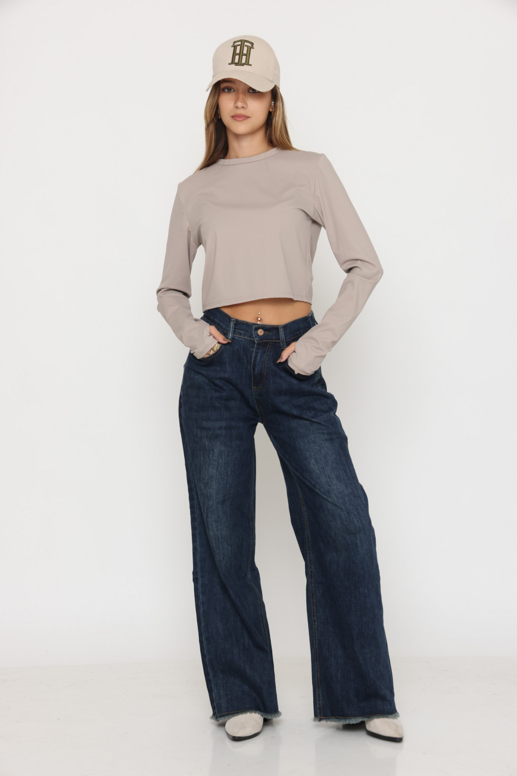 ג`ינס גומי בגב