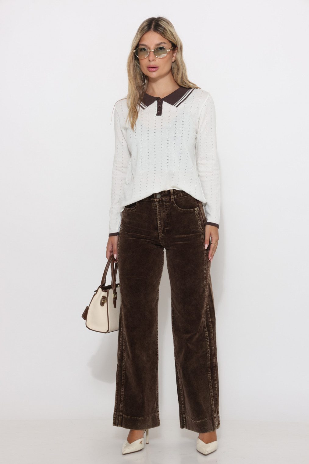 מכנס קורדרוי רחב