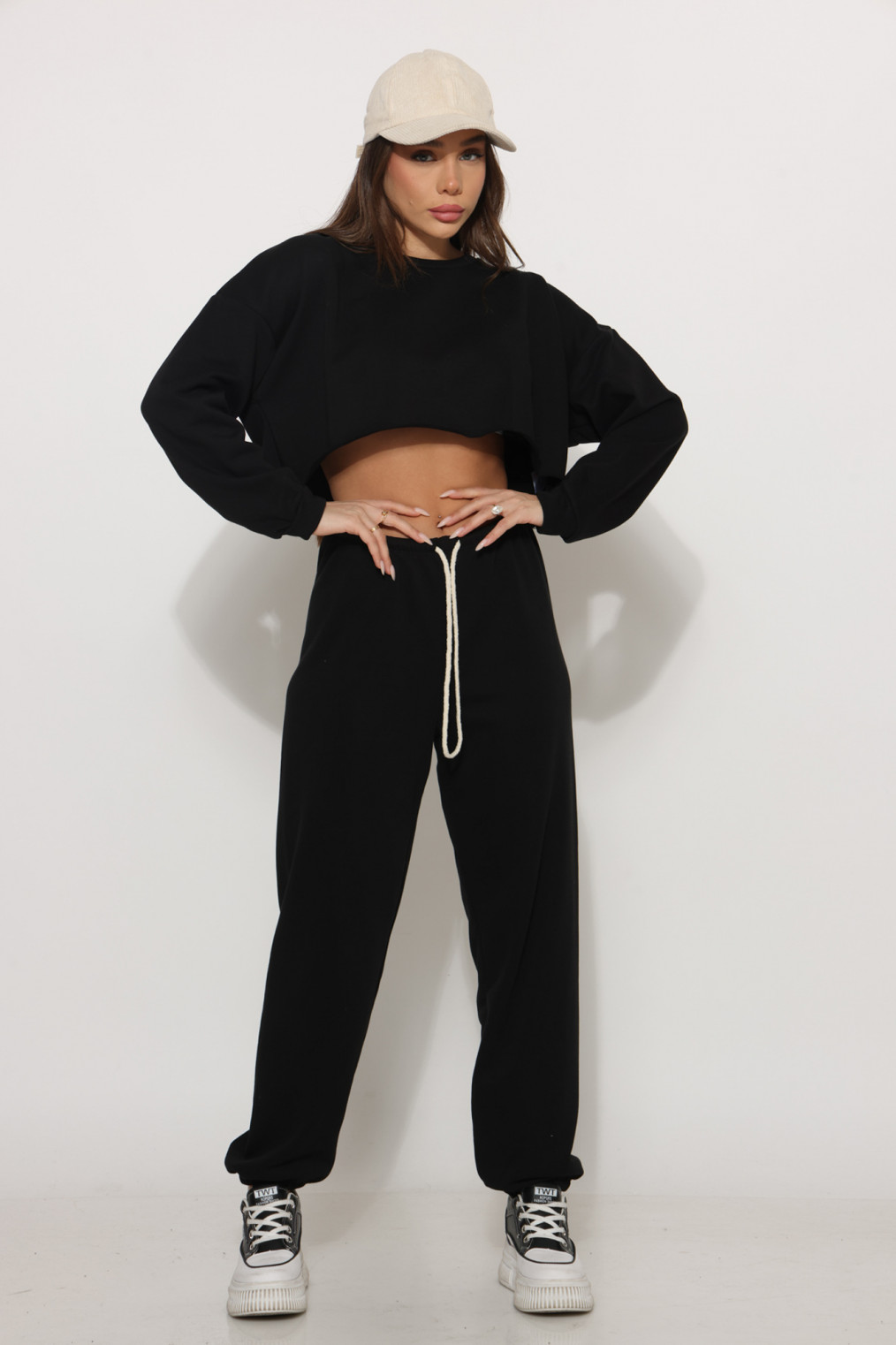 מכנס פרנץ טרי גומי ברגל 