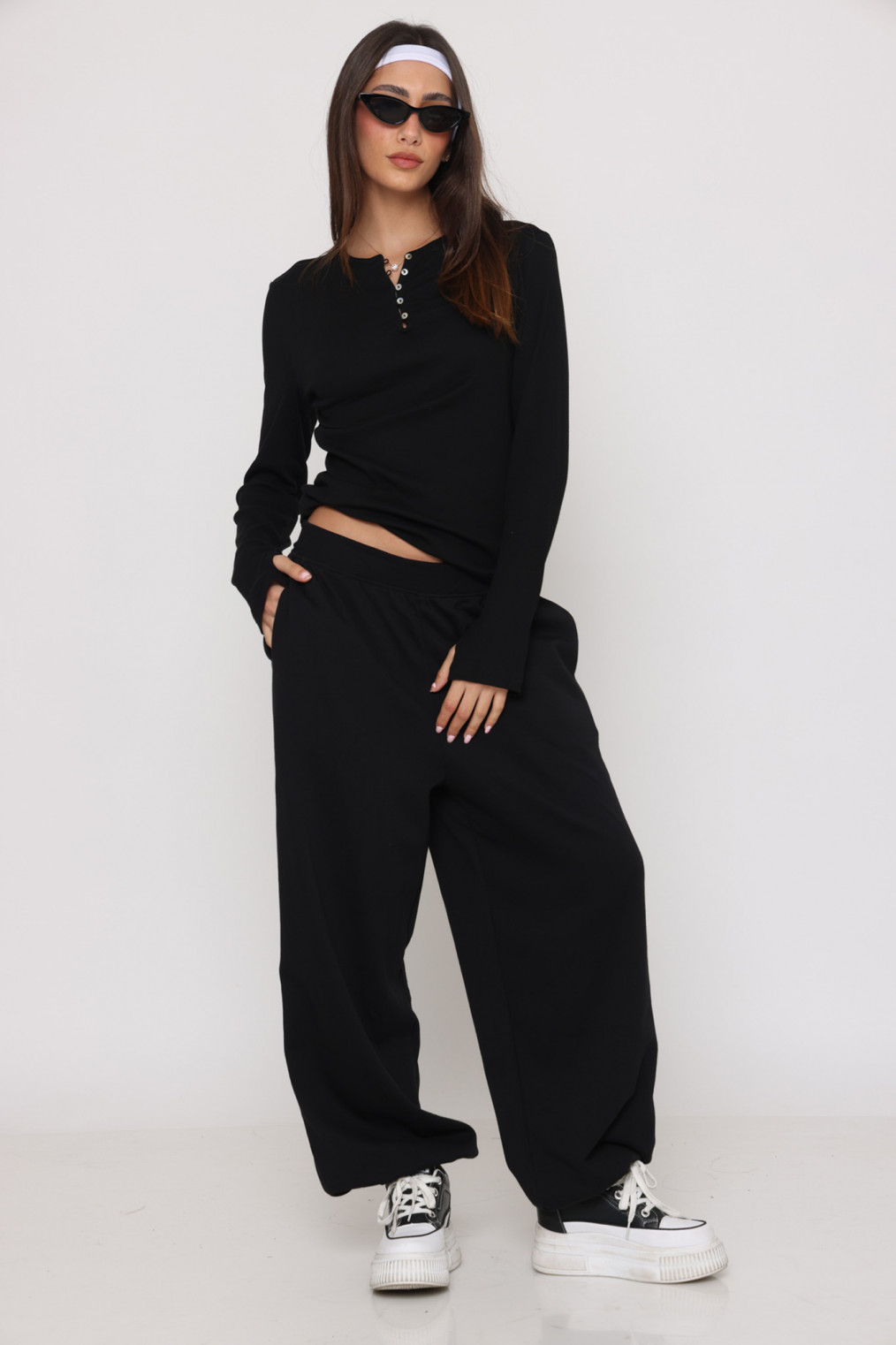 מכנס שרוואל שילוב גומי מנג`ט 