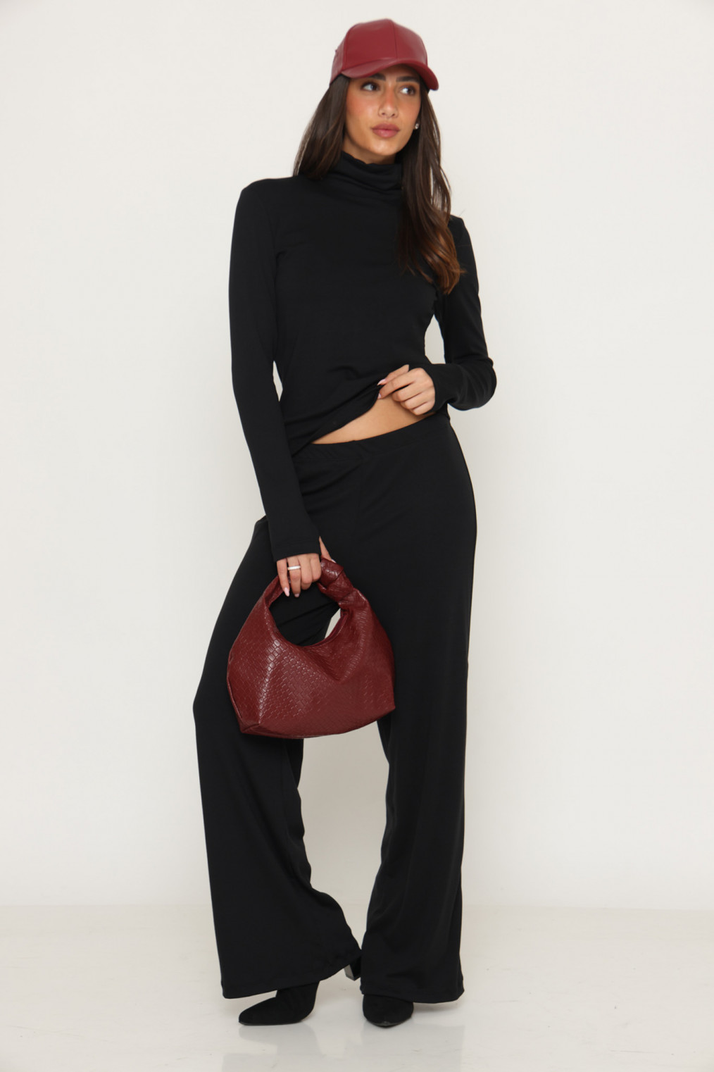 חליפה גולף שרוול ארוך מכנס רחב