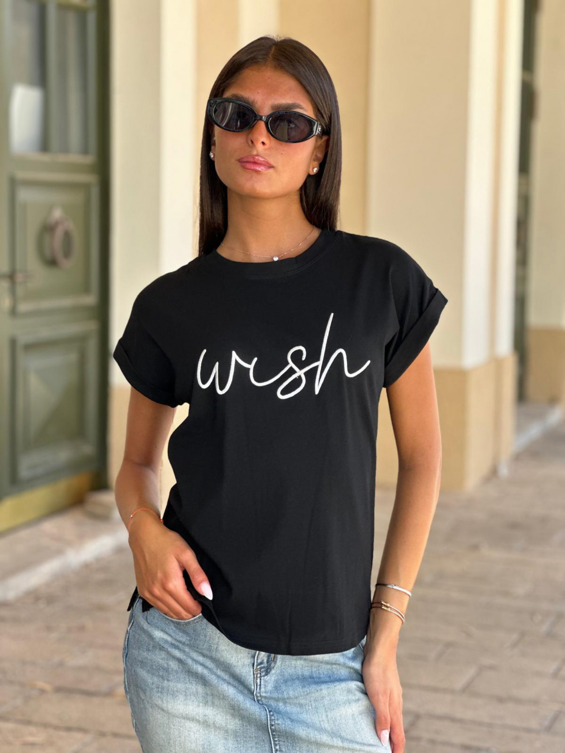 חולצה ריקמה Wish