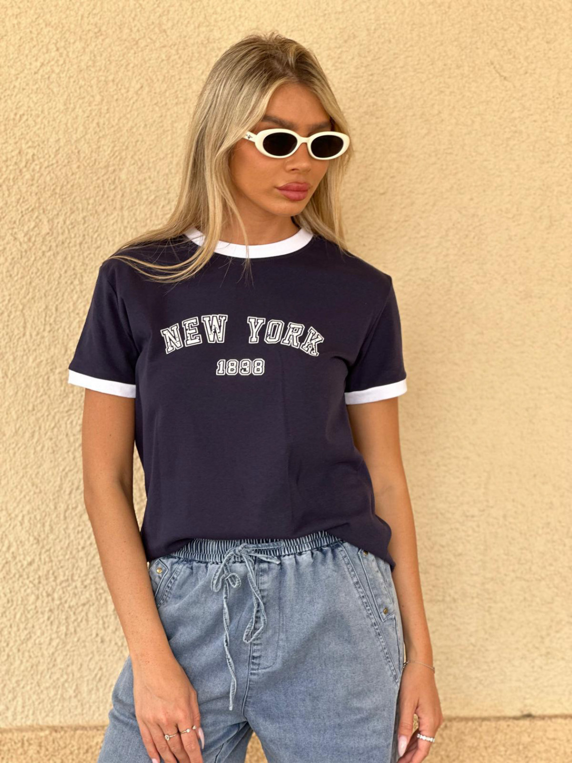 חולצה דפוס NEW YORK
