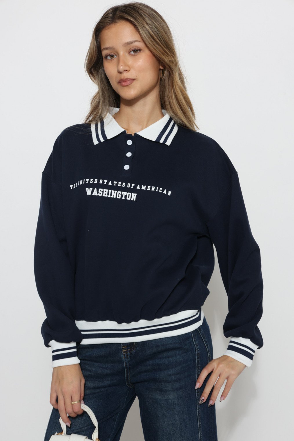 סווצ`ר צוארון דפוס