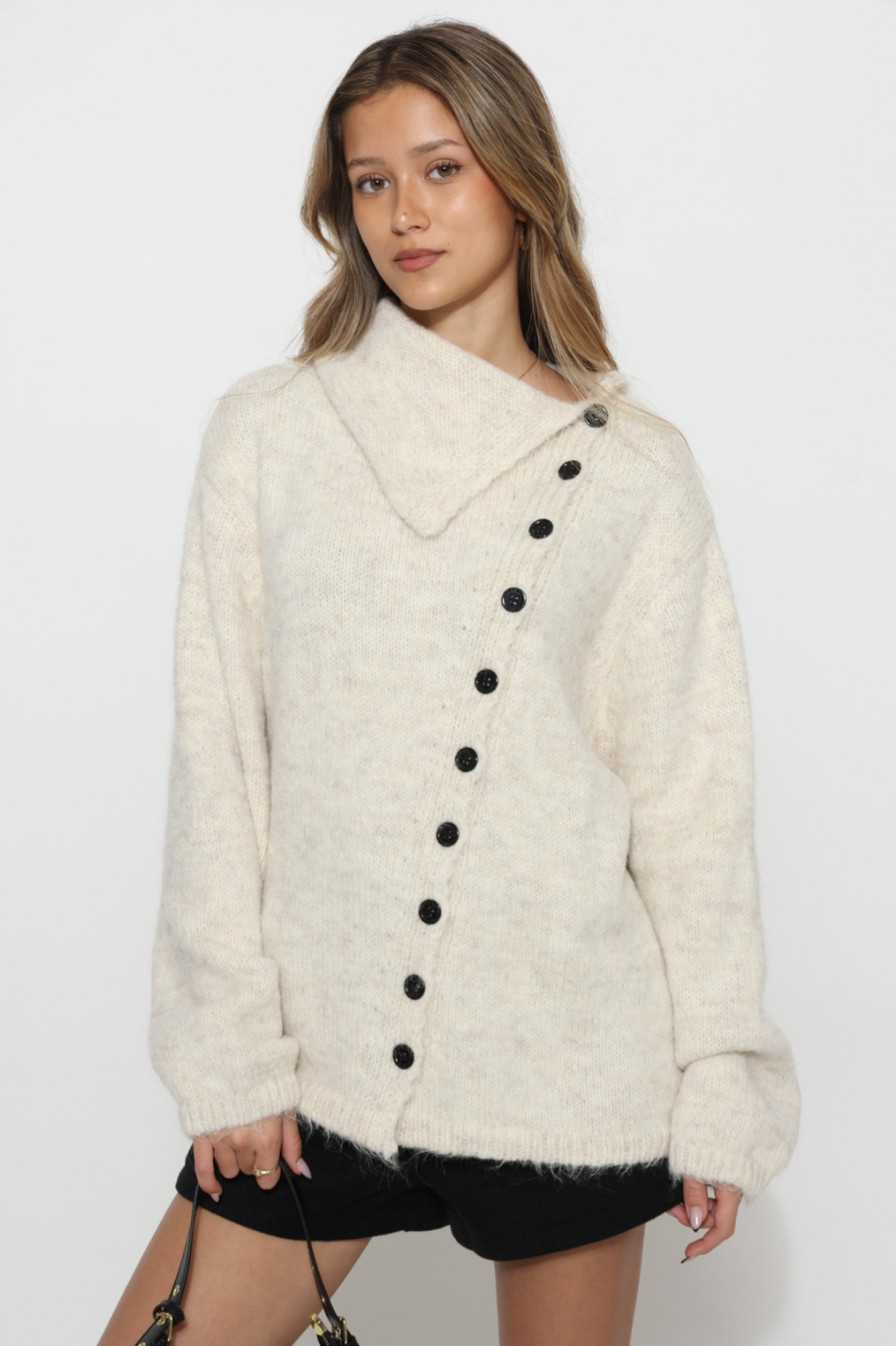 סריג כפתורים באלכסון גולף