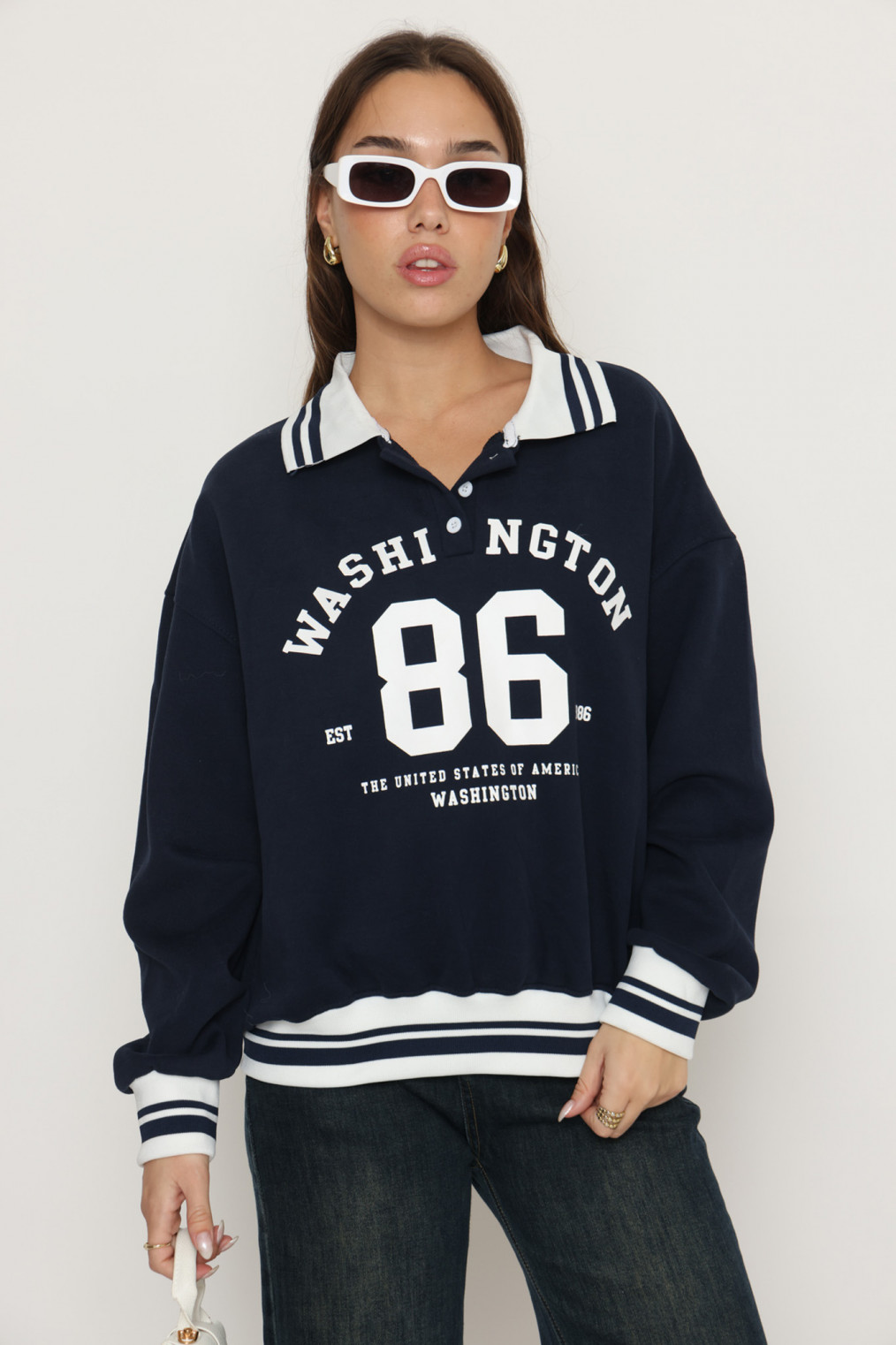 סווצ`ר צוארון דפוס 86