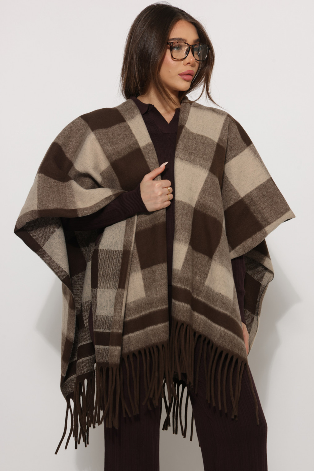 שכמייה משבצות גדולות