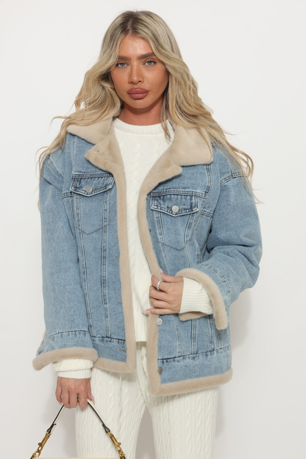 ג`קט פרווה כיסים