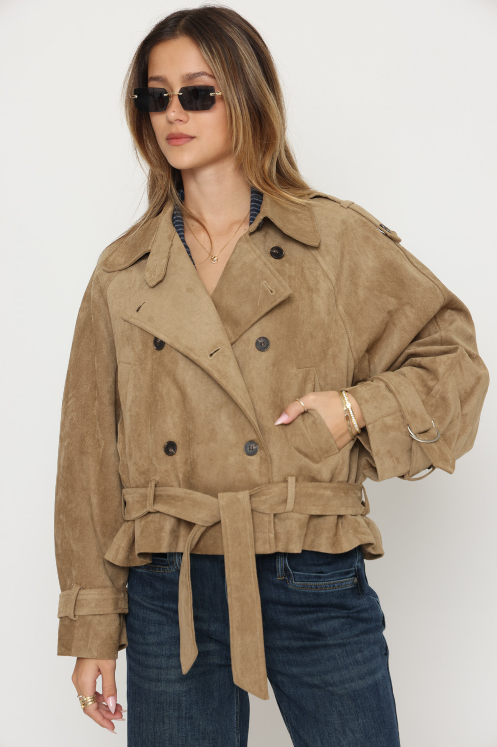 ג`קט ז`מש כפתורים