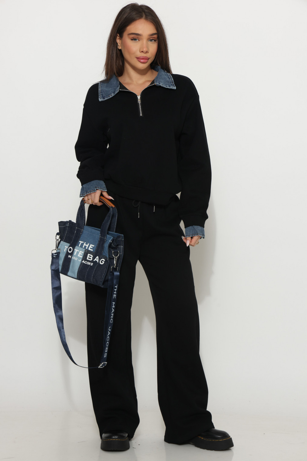 חליפה צווארון ג`ינס