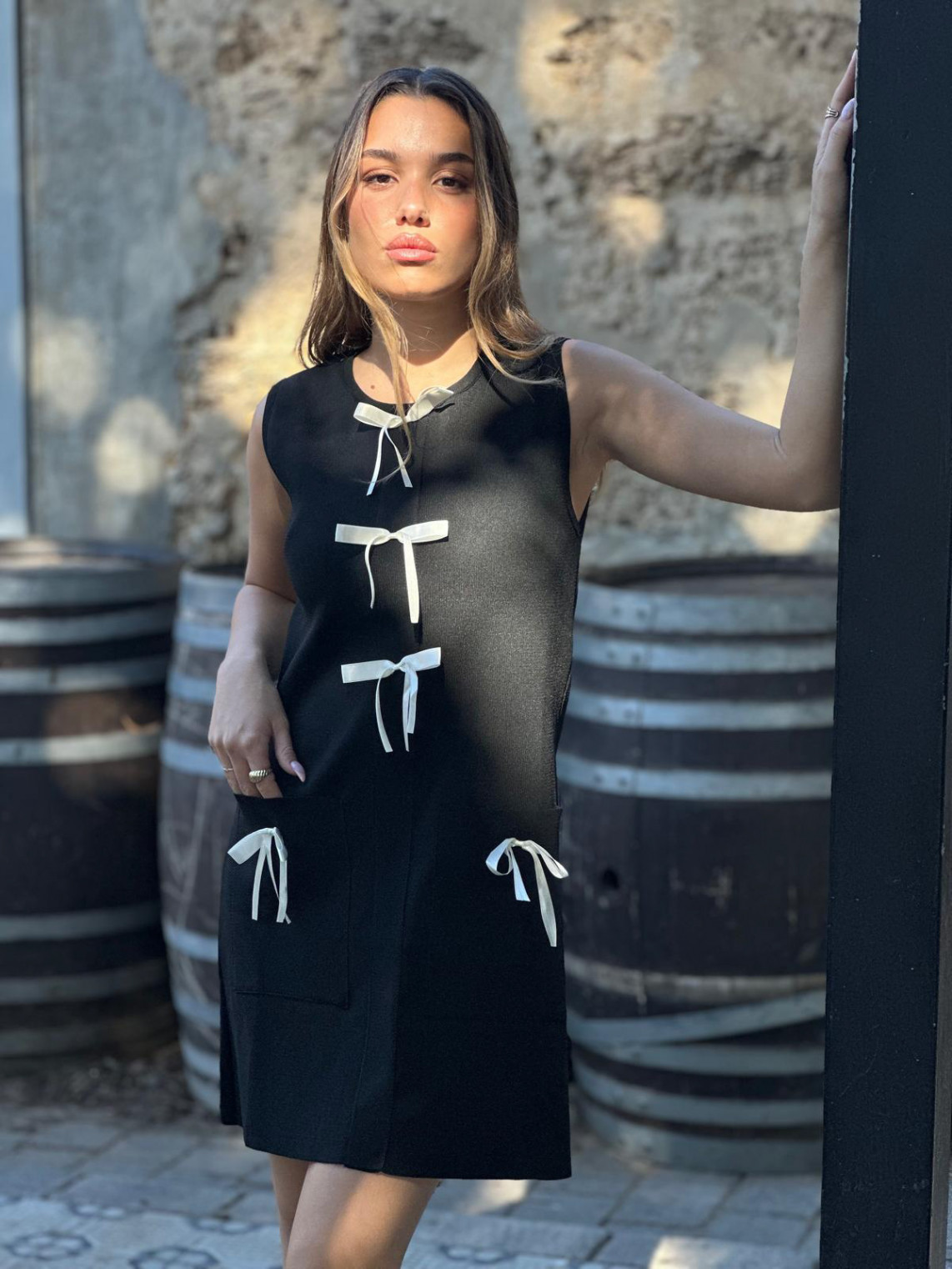 שמלה מיני סרט פפיונים