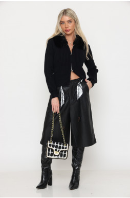 מכנס ברך דמוי עור