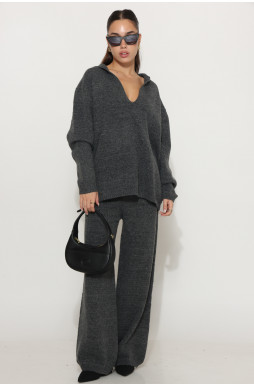 סריג צווארון וי