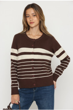 קרדיגן פסים כפתורים