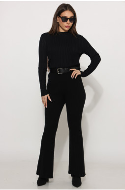 מכנס סריג עם חגורה