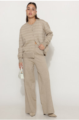 חליפה סריג קרדיגן כפתורים