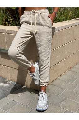 מכנסיים פשתן שרוך