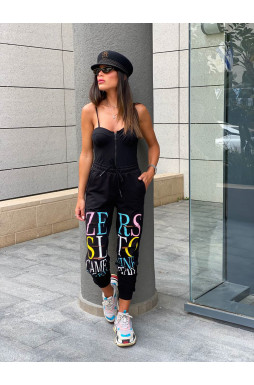 מכנסיים דפוס מנג`ט ברגליים