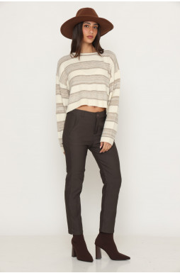 מכנס מחוויט כפתור כיסים