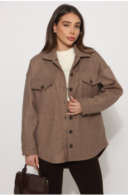 ג`קט מכופתר כיסים