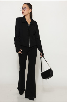 חליפה רוכסן בד ג`רסי