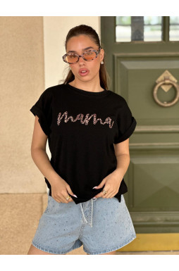 חולצה פץ מנומר mama