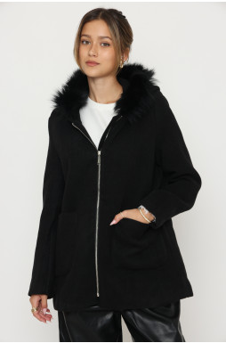 מעיל כובע פרווה