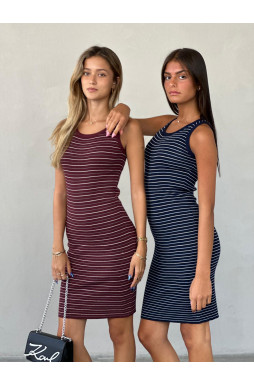 שמלה פסים סריג