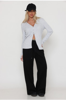 מכנס חגורה נוספת גומי שילוב