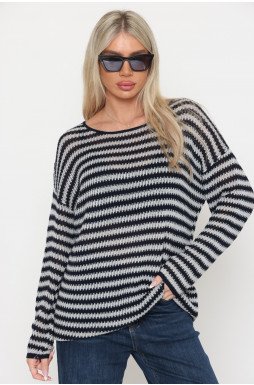 סריג מחורר פסים