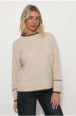 סריג מעויינים שילוב בצוואר