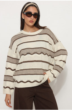 סריג ניקי פס משולב