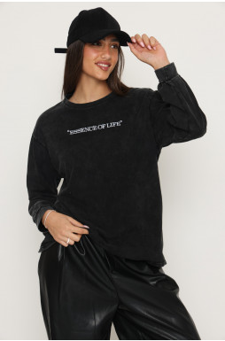 חולצה סטון ווש ריקמה