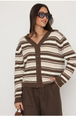 קרדיגן פסים כפתורים