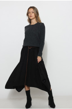 חצאית זמש שפיצים