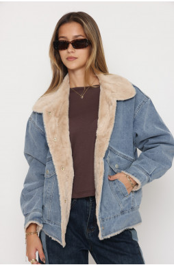 ג`קט ג`ינס ביטנה פרווה