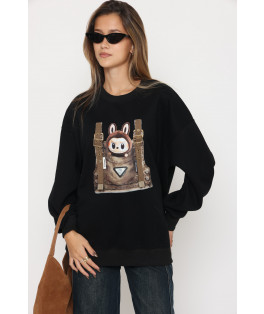 סווצ`ר פוטר ריקמה שילוב אבזם-וונזי