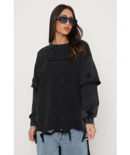 חולצה דפוס קליפורניה גזורה