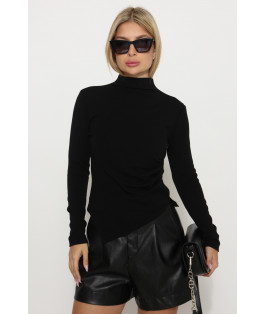 חולצה אסימטרית קפלים