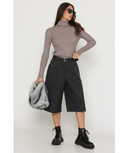 מכנס ברך חגורה צמר