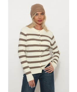 קרדיגן פסים צמה