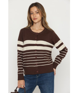 קרדיגן פסים כפתורים