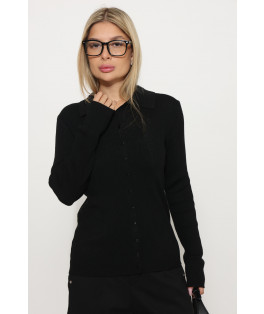 קרדיגן צוארון כפתורים סריג