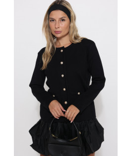 קרדיגן כפתור זהב