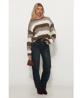 מכנס ג`ינס באגי רחב מתפר