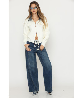 מכנס ג`ינס באגי חתך