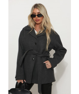 ג`קט דמוי צמר כיסים