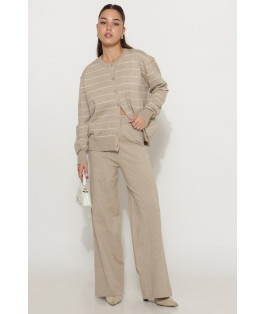 חליפה סריג קרדיגן כפתורים